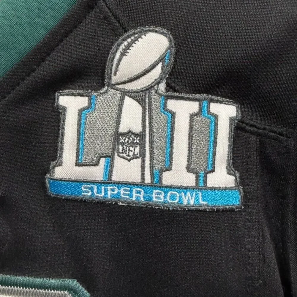 Nike Woman's M Philadelphia Eagles Carson Wentz Super Bowl LII Jersey Black 605